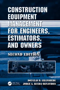 Construction Equipment Management for Engineers, Estimators, and Owners, Second Edition_cover
