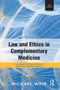 Law and Ethics in Complementary Medicine_cover