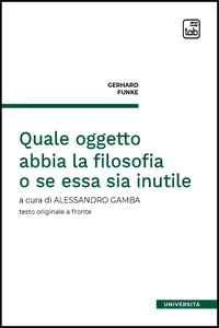 Quale oggetto abbia la filosofia o se essa sia inutile_cover