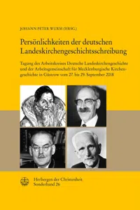 Persönlichkeiten der deutschen Landeskirchengeschichtsschreibung_cover