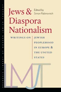 Jews and Diaspora Nationalism_cover