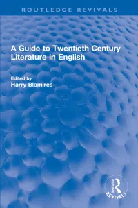 A Guide to Twentieth Century Literature in English_cover