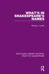 What's in Shakespeare's Names_cover