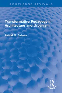 Transformative Pedagogy in Architecture and Urbanism_cover