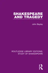 Shakespeare and Tragedy_cover