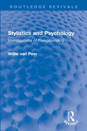 Stylistics and Psychology