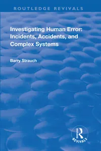 Investigating Human Error_cover