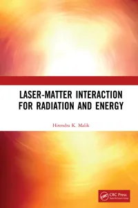 Laser-Matter Interaction for Radiation and Energy_cover