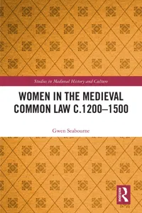 Women in the Medieval Common Law c.1200–1500_cover