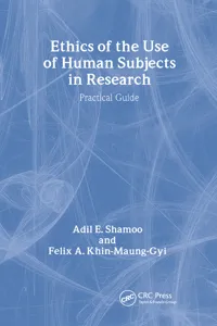 Ethics of the Use of Human Subjects in Research_cover