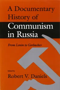 A Documentary History of Communism in Russia_cover