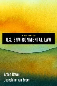 A Guide to U.S. Environmental Law_cover