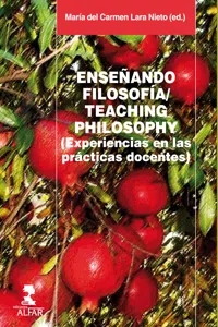 Enseñando filosofía/Teaching philosophy_cover