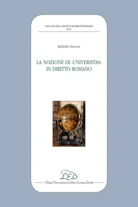 La Nozione di Universitas in Diritto Romano_cover