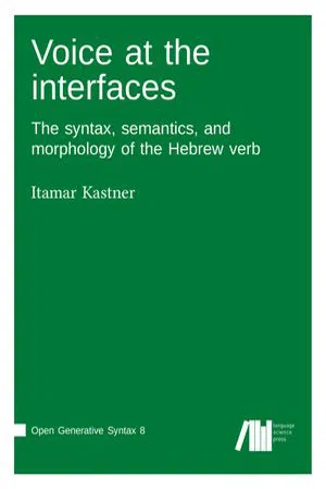 Voice at the interfaces : The syntax, semantics, and morphology of the Hebrew verb