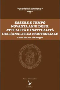 Essere e Tempo novanta anni dopo : attualità e inattualità dell'analitica esistenziale_cover