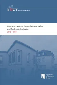 Kompetenzzentrum Denkmalwissenschaften und Denkmaltechnologien 2016-2018_cover