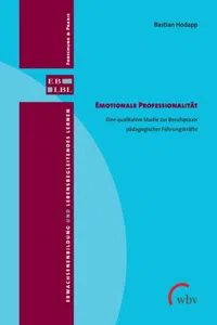 Emotionale Professionalität : Eine qualitative Studie zur Berufspraxis pädagogischer Führungskräfte_cover