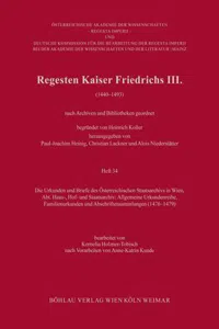 Regesten Kaiser Friedrichs II : Die Urkunden und Briefe des Österreichischen Staatsarchivs in Wien, Abt. Haus-, Hof- und Staatsarchiv: Allgemeine Urkundenreihe, Familienurkunden und Abschriftensammlungen. Bearbeitet von Kornelia Holzner-Tobisch nach Vorarbeiten von Anne_cover