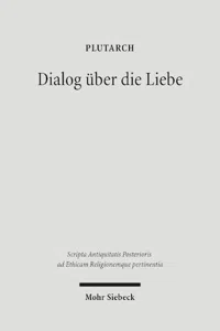 Dialog über die Liebe - Amatorius : Plutarch_cover