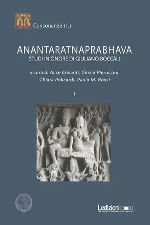 Anantaratnaprabhava : Studi in onore di Giuliano Boccali