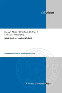 Bibliotheken in der NS-Zeit : Provenienzforschung und Bibliotheksgeschichte_cover