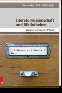 Literaturwissenschaft und Bibliotheken_cover