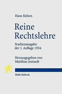 Reine Rechtslehre : Einleitung in die rechtswissenschaftliche Problematik_cover