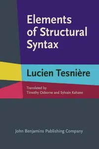 Elements of Structural Syntax :_cover