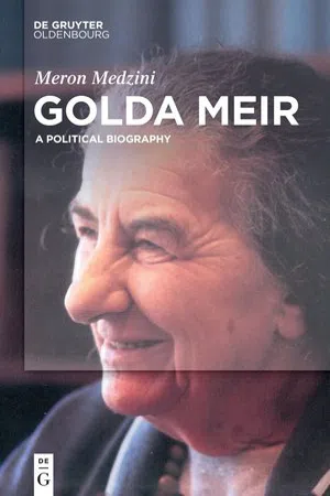 Golda Meir : A Political Biography