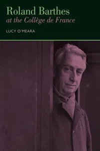 Roland Barthes at the Collège de France_cover