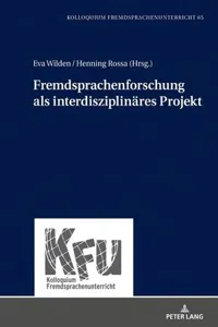 Fremdsprachenforschung als interdisziplinäres Projekt_cover