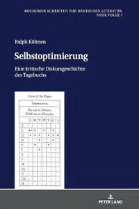 Selbstoptimierung : Eine kritische Diskursgeschichte des Tagebuchs_cover