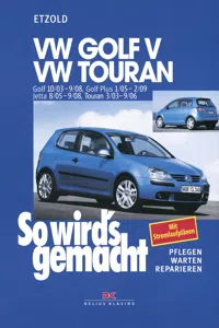 VW Golf V 10/03-9/08, VW Touran I 3/03-9/06, VW Golf Plus 1/05-2/09, VW Jetta 8/05-9/08_cover