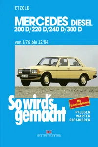 Mercedes 200 D/220 D/240 D/300 D 1/76 bis 12/84_cover