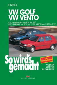 VW Golf III Limousine 9/91-8/97, Golf Variant 9/93-12/98, Vento 2/92-8/97_cover