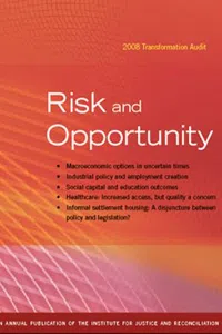 Risk and Opportunity 2008 : Transformation Audit_cover