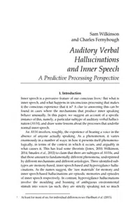 Auditory Verbal Hallucinations and Inner Speech_cover