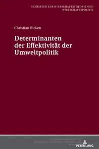 Determinanten der Effektivitaet der Umweltpolitik_cover