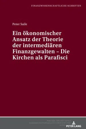 Ein oekonomischer Ansatz der Theorie der intermediaeren Finanzgewalten - Die Kirchen als Parafisci (Volume 46.0)