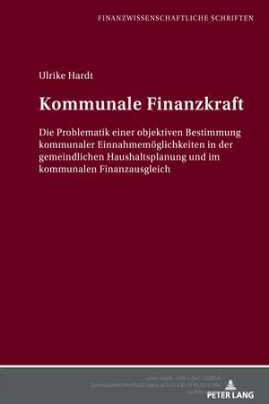 Kommunale Finanzkraft (Volume 38.0)