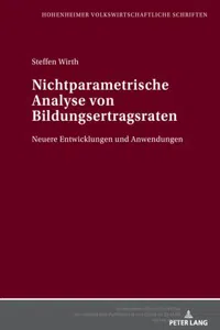 Nichtparametrische Analyse von Bildungsertragsraten_cover