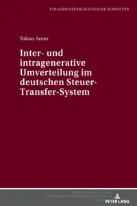 Inter- und intragenerative Umverteilung im deutschen Steuer-Transfer-System_cover