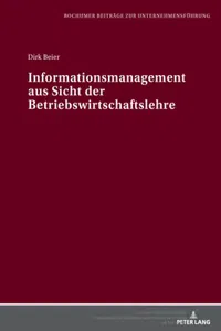 Informationsmanagement aus Sicht der Betriebswirtschaftslehre_cover