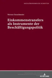 Einkommenstransfers als Instrumente der Beschaeftigungspolitik_cover