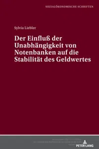 Der Einfluß der Unabhaengigkeit von Notenbanken auf die Stabilitaet des Geldwertes_cover