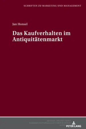 Das Kaufverhalten im Antiquitaetenmarkt (Volume 9.0)