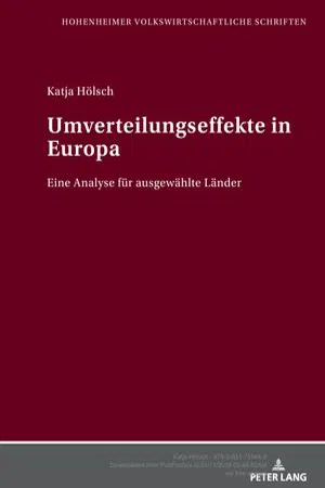 Umverteilungseffekte in Europa (Volume 54.0)