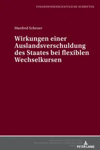 Wirkungen einer Auslandsverschuldung des Staates bei flexiblen Wechselkursen_cover