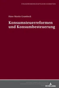 Konsumsteuerreformen und Konsumbesteuerung_cover